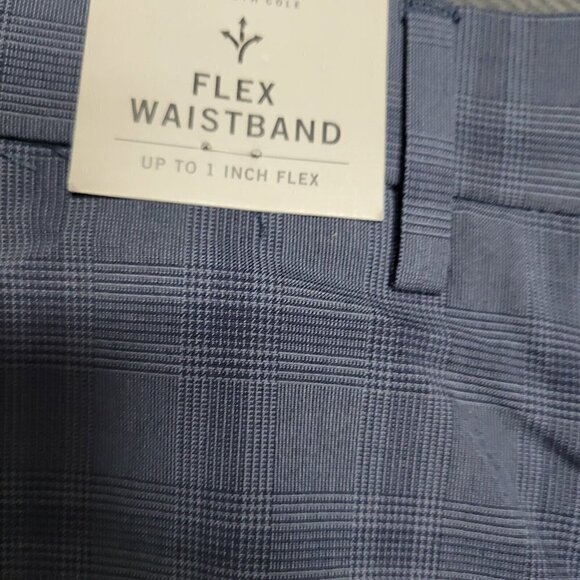 Kenneth Cole Reaction Stretch Fit Plaid Dress Pants Men's.  Size 34/30. NWT $155 - Picture 8 of 8